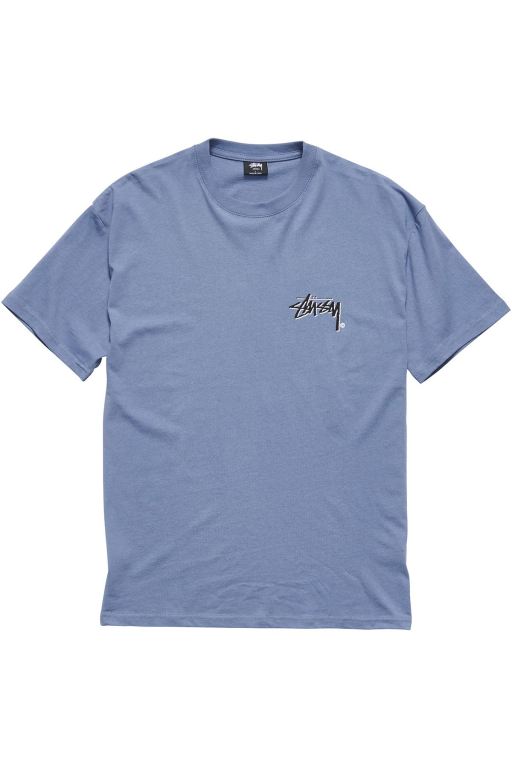 Stussy Mens Shadow Stock T Shirt Blue - FGUAZ9724